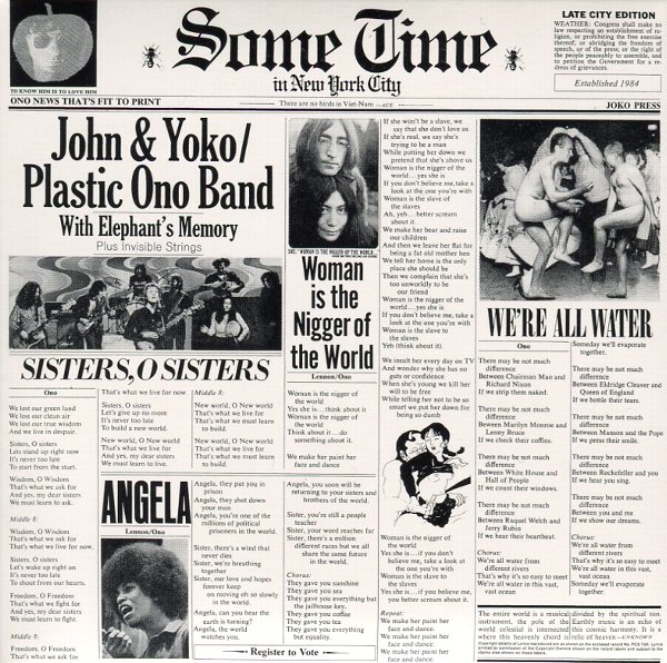 SOMETIME IN NEW YORK CITY／JOHN&YOKO PLASTIC ONO BAND