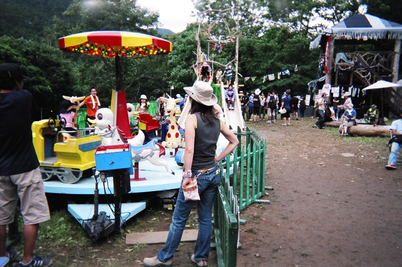 子ども用施設の「キッズランド」。遊具は複数あります。 