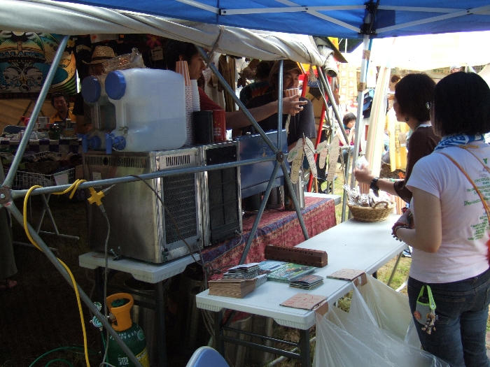 オーガニック・ビールなどを売る店。