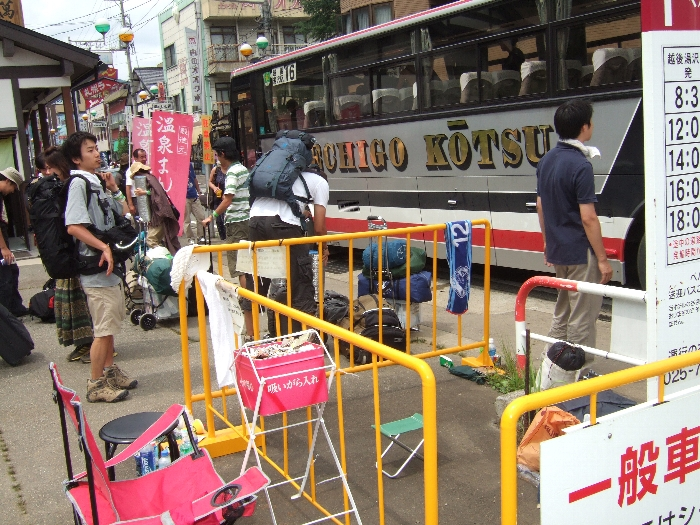 越後湯沢駅到着。 