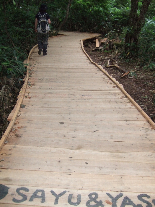 途中から比較的新しい板の色になってきました。