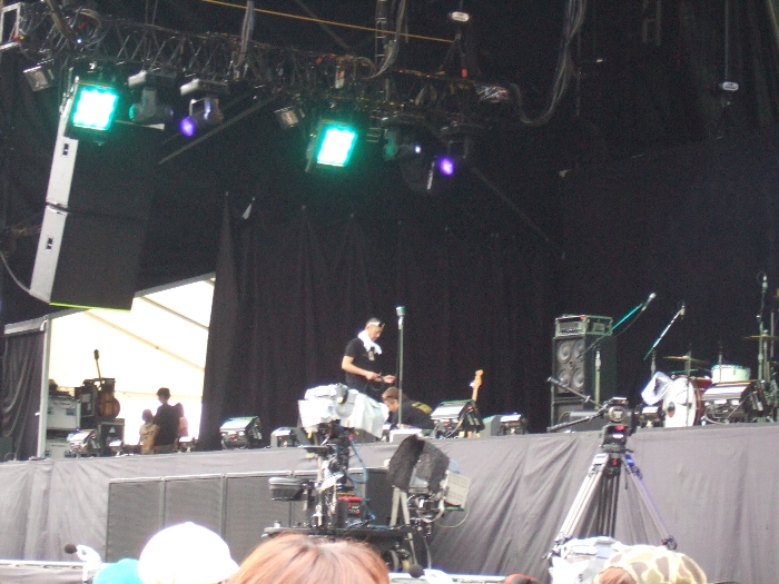 ステージ最前列付近で見える風景。 