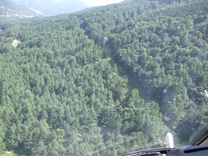 ドラゴンドラ。5500メートルある中の一部。