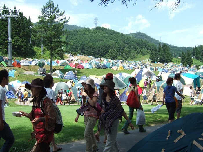 キャンプサイトの風景2。 