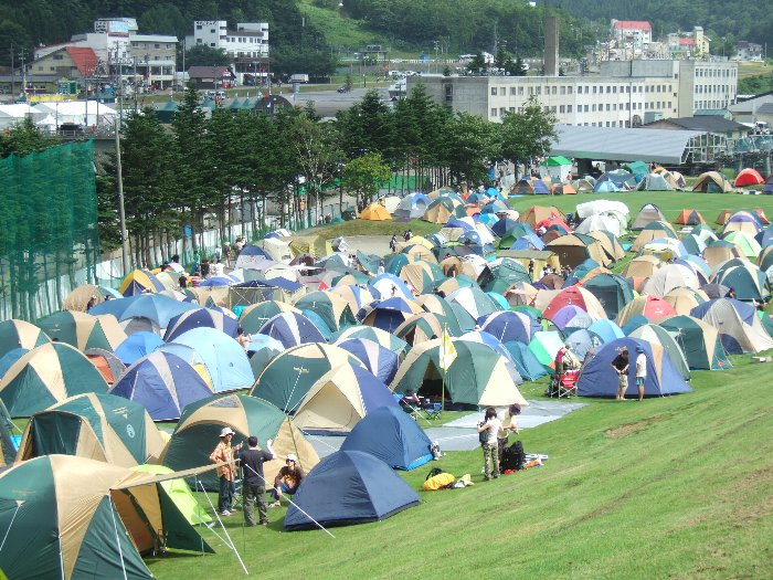 キャンプサイトの風景9。A サイト。 