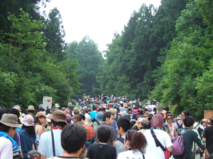 通行量が多いときのアバロンフィールド～フィールド・オブ・ヘブン間。 