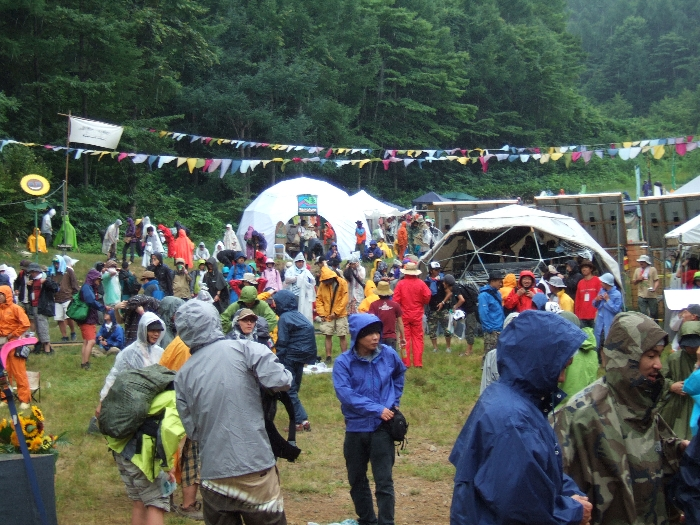 雨が降っているとき。 