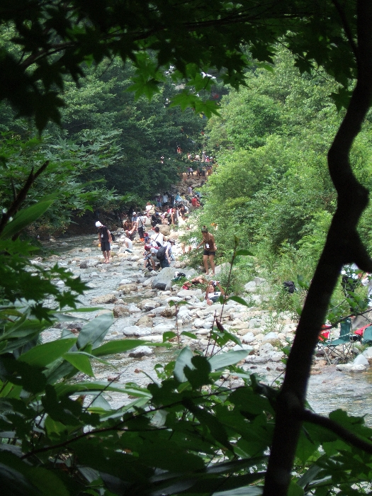 ボードウォークから見えるところ天国方面。 