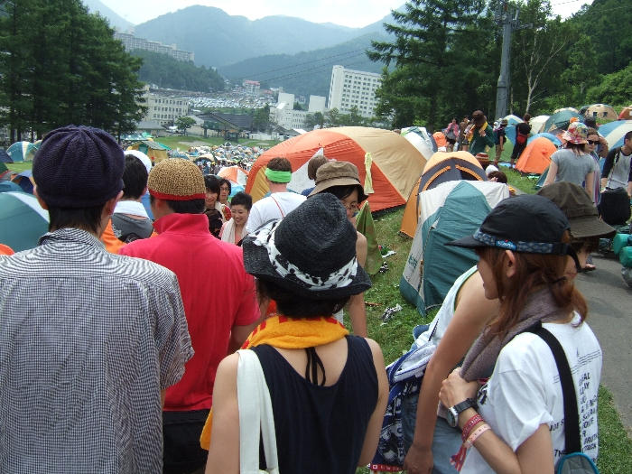 キャンプサイトBとCの間あたり。 