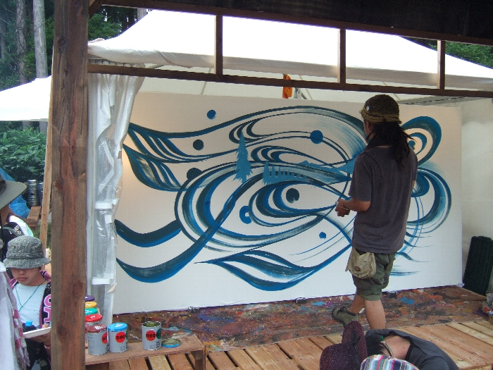 店ではなく絵を描くスペース。 