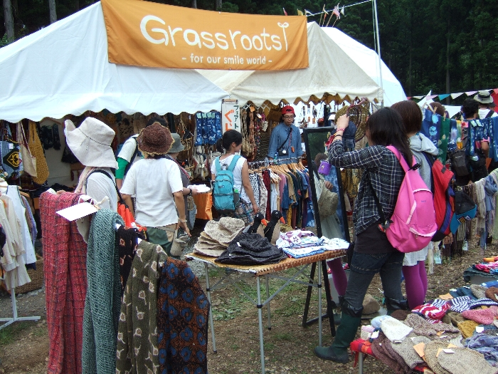 毎年出店している衣料品店。 