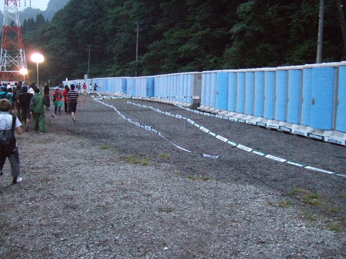 主に女子用と男子の大便用トイレ。 