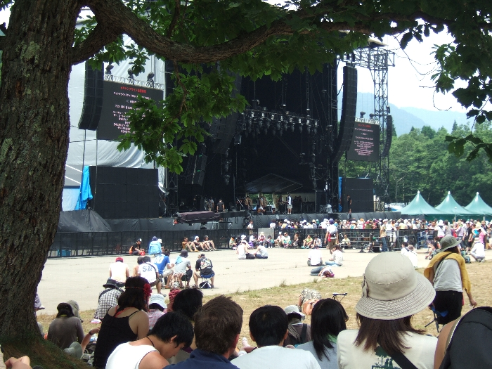 比較的前の方。 