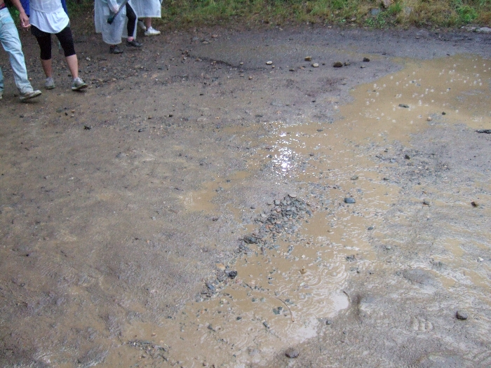 キッズランド前。 