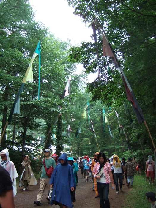 アバロンフィールド手前の通路。 