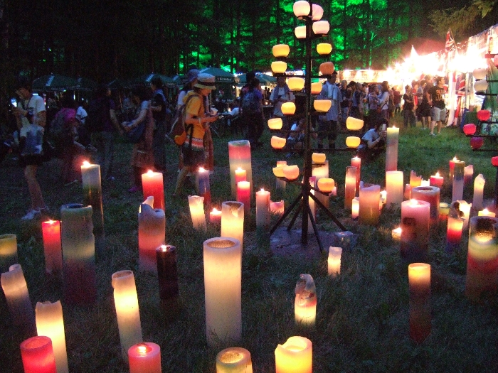 ろうそくのオブジェ。 