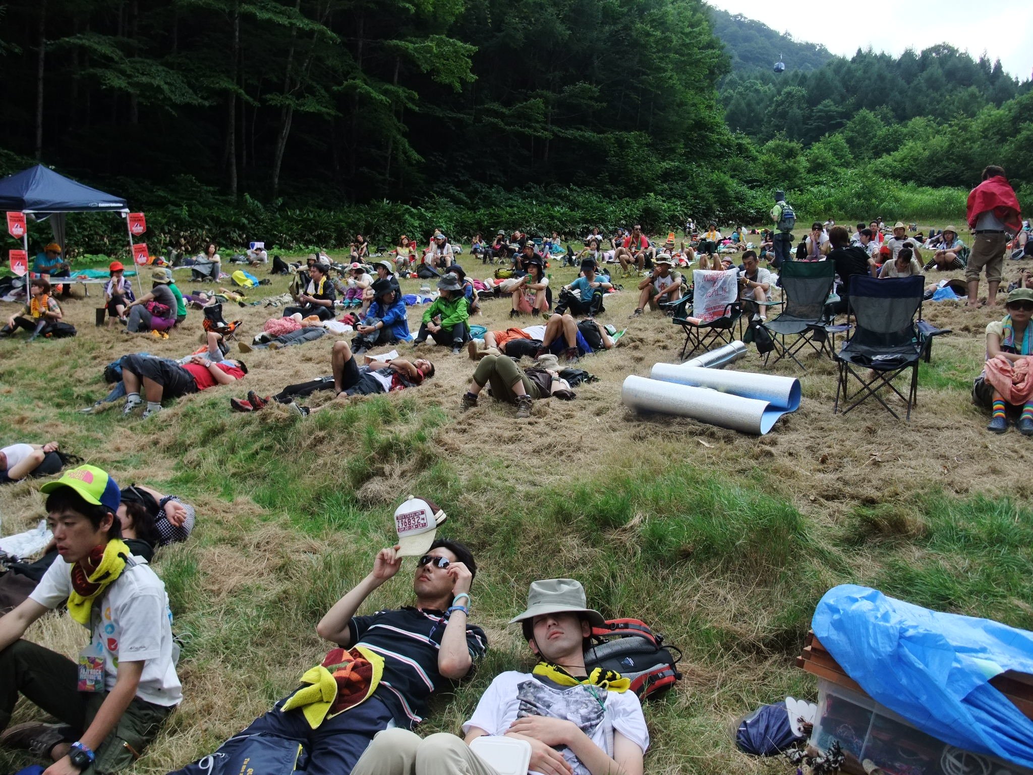 ジプシーアバロンの上の方は寝ている人が多い。