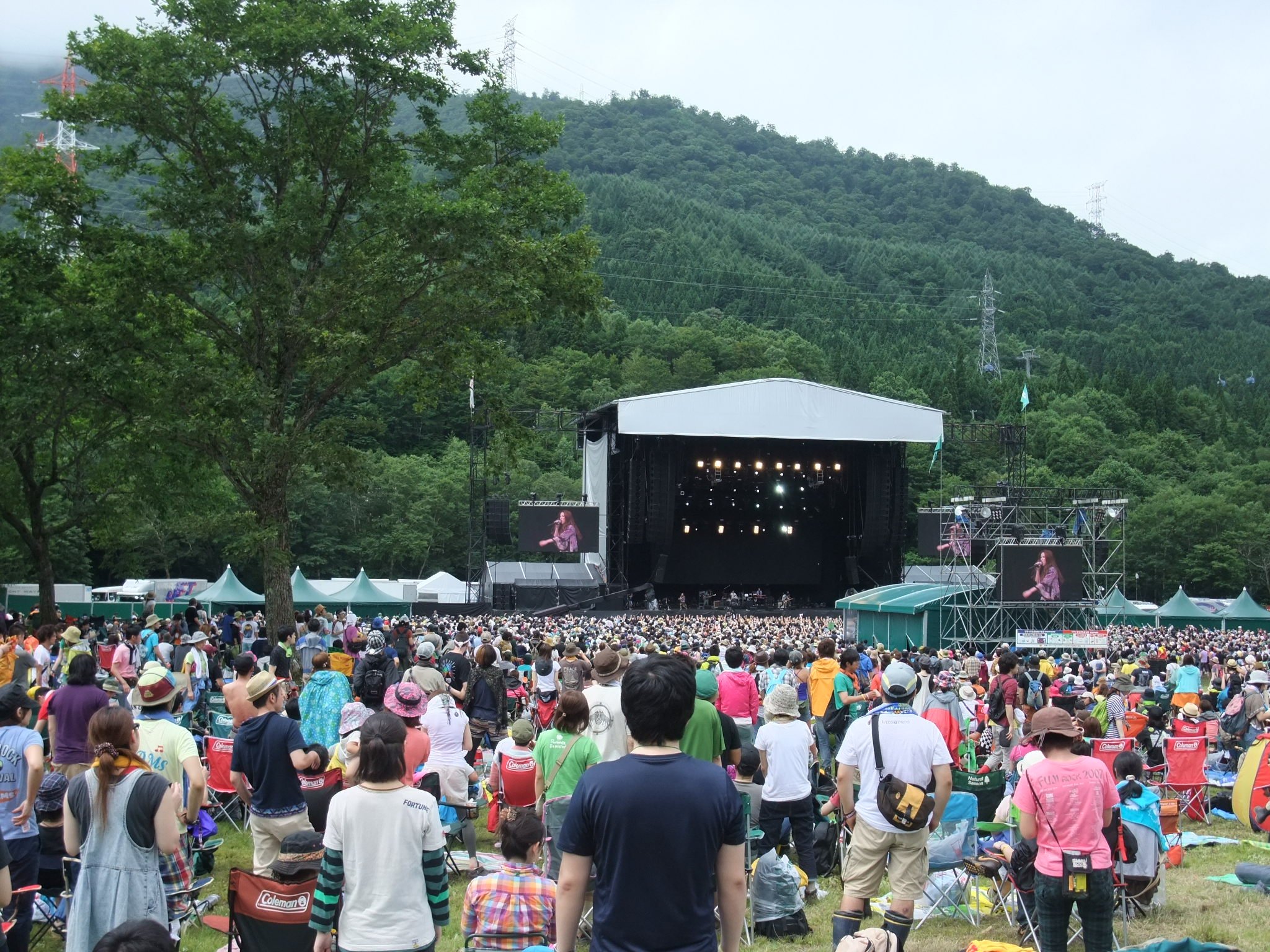 メーンステージのグリーンステージ。