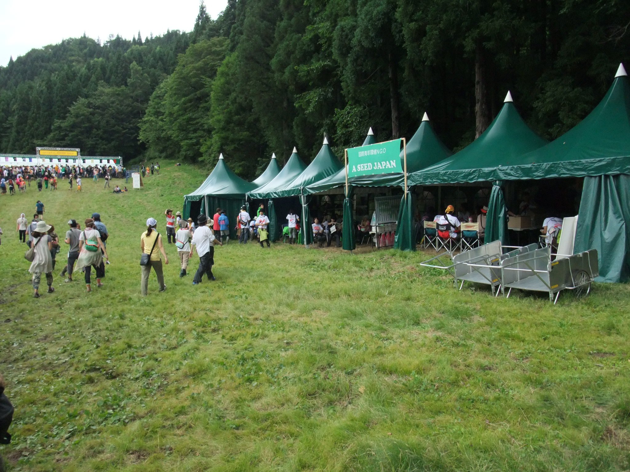 A SEED JAPANのテント。