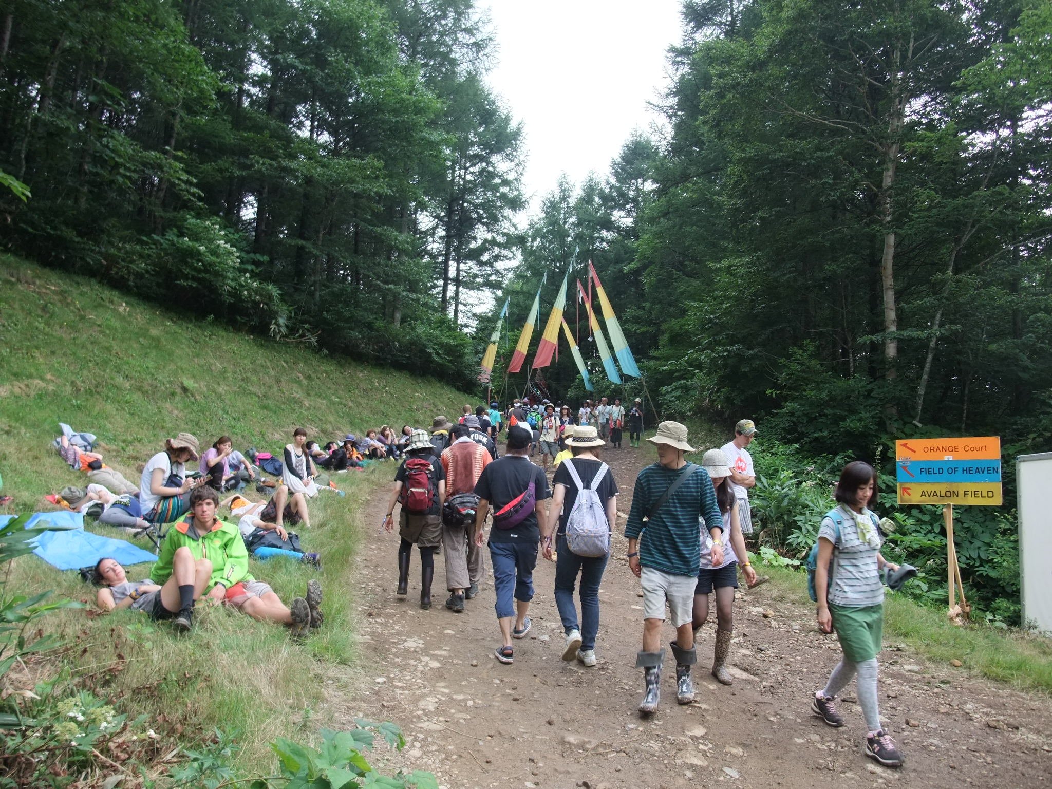 ホワイトステージからアバロンフィールドへ上がる坂。