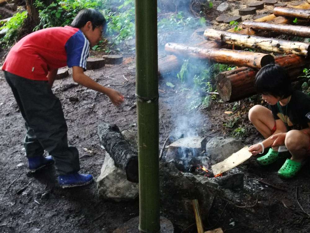 焚き火もあります。
