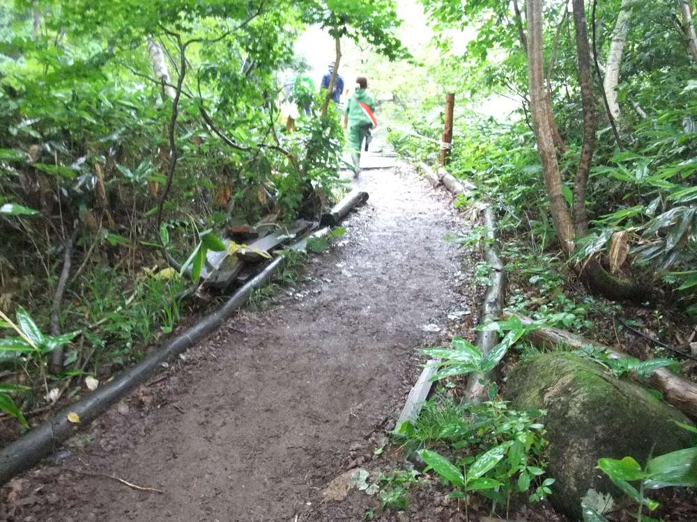 奥に見えるみどり橋。