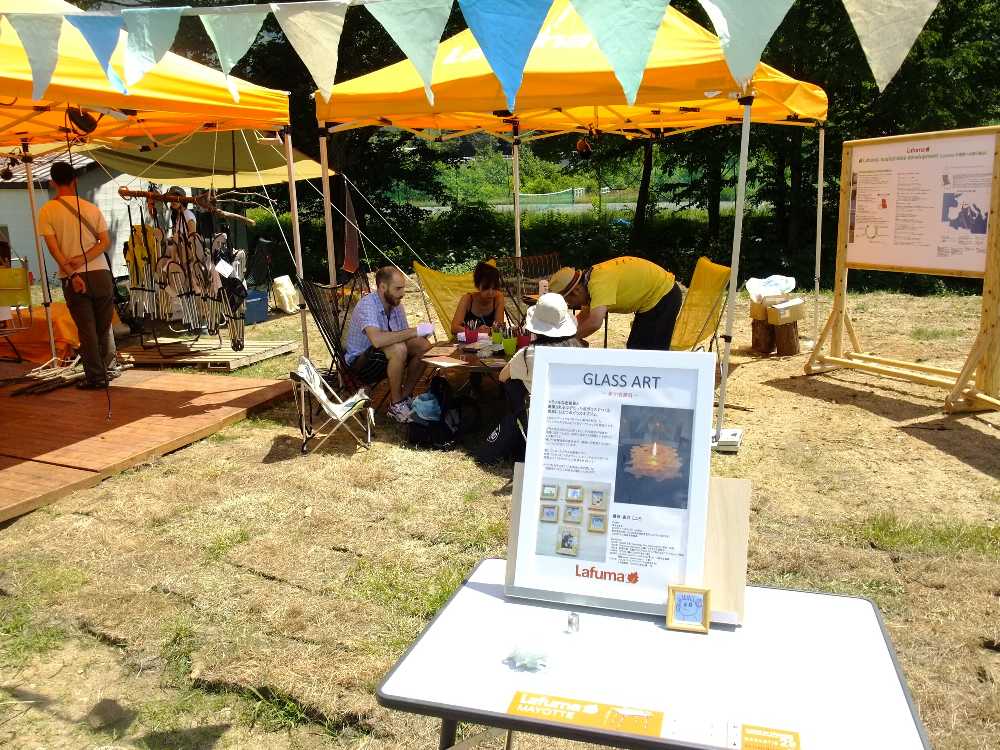 ガラスアートの教室。