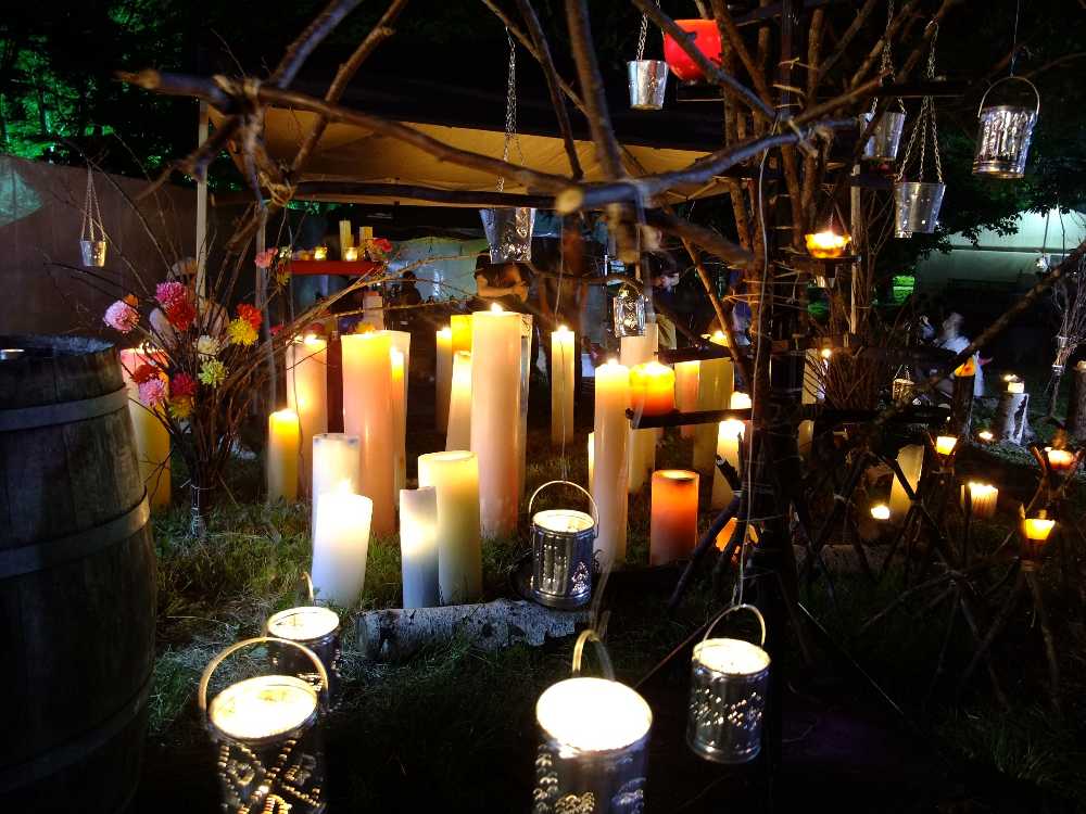 夜のキャンドル撮影を簡単に撮るのは難しい。