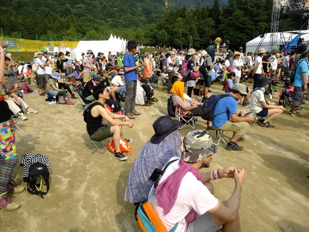雨が降っていないころ。