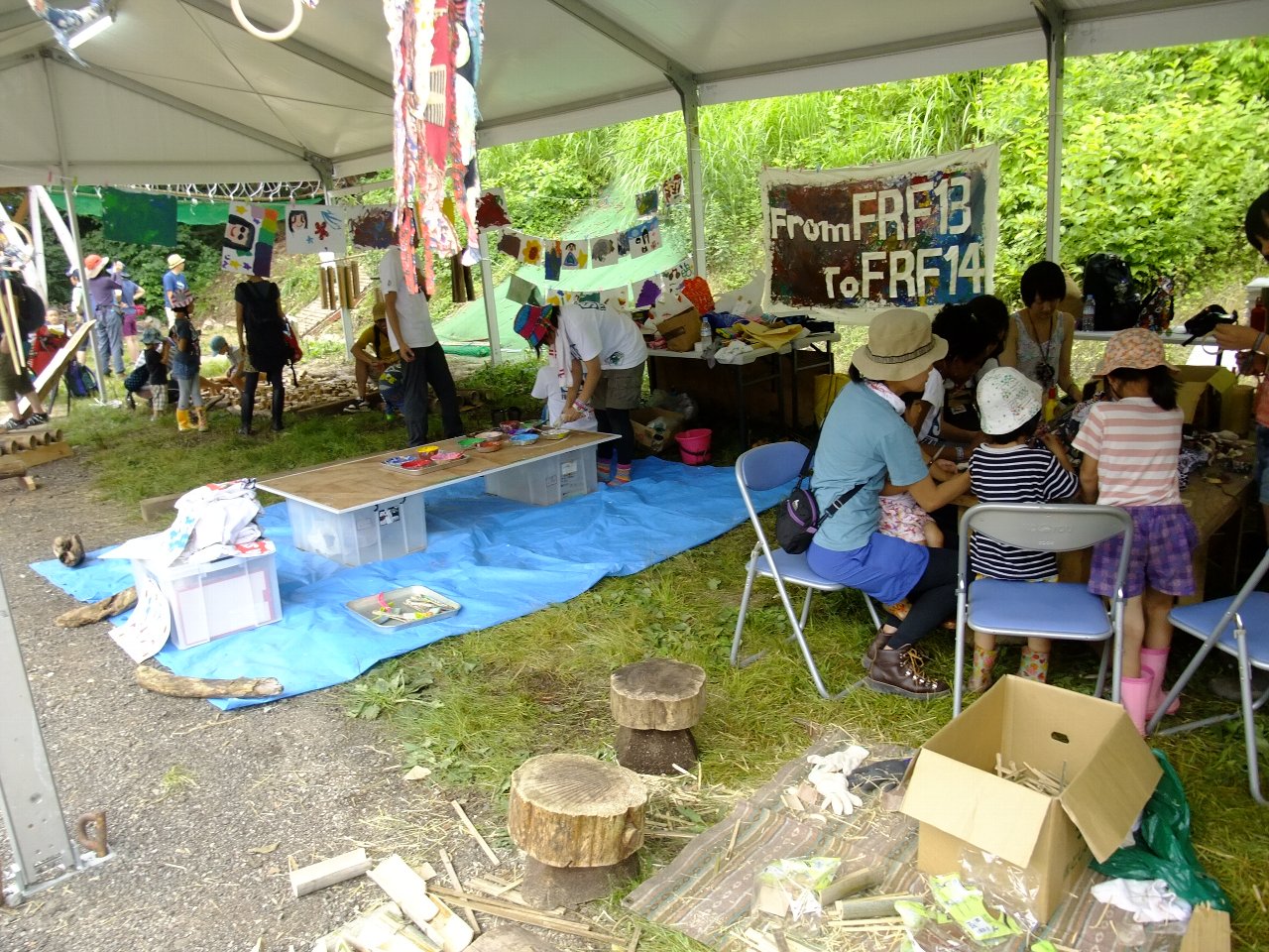 キッズランドのテント。