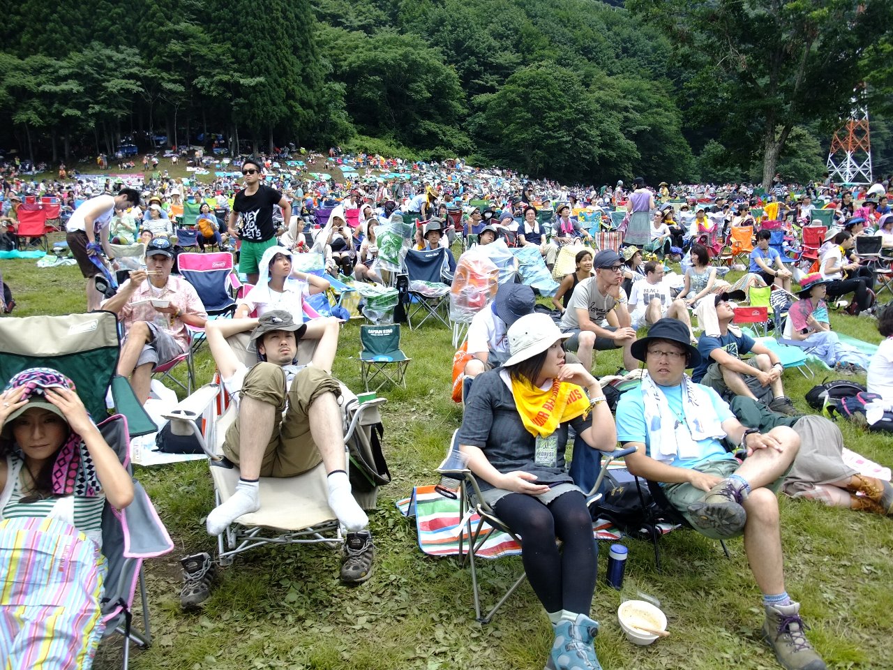 グリーンステージの後方。