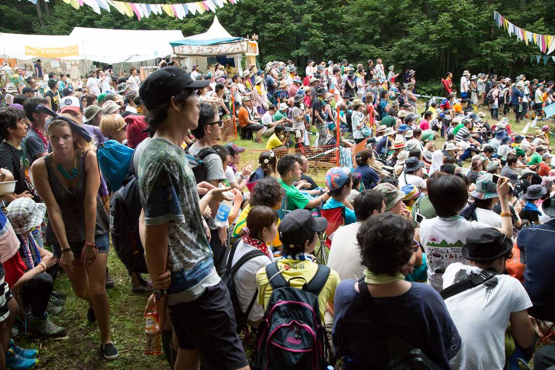 NGOビレッジとオーガニックビレッジの通路付近。