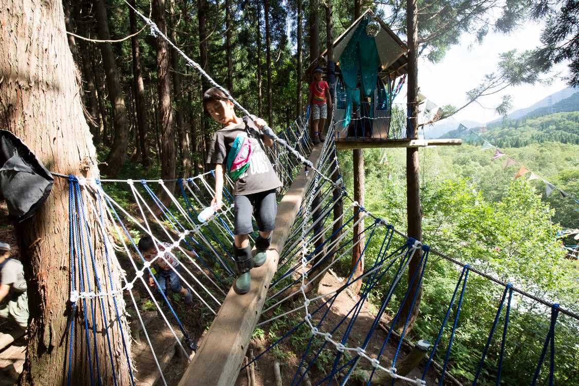 大人にはこのロープも障害だ。