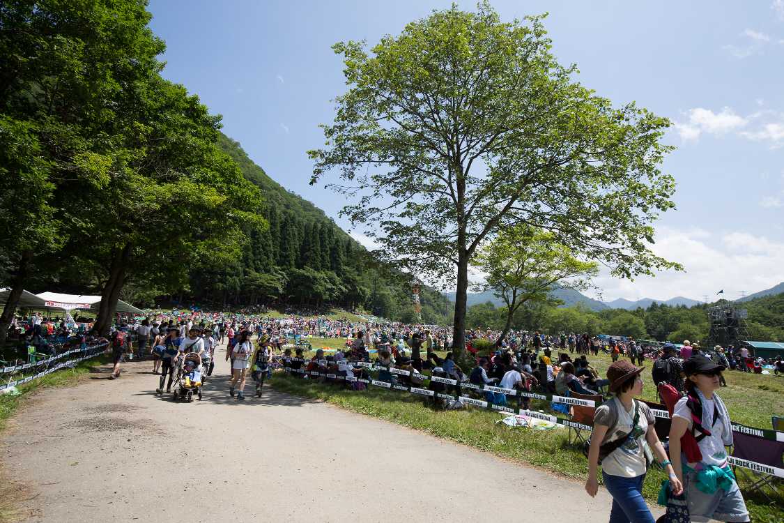 グリーンステージ導線の北の端。