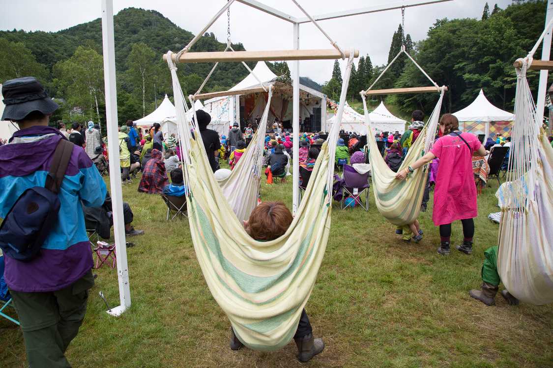 ハンモックのいす。