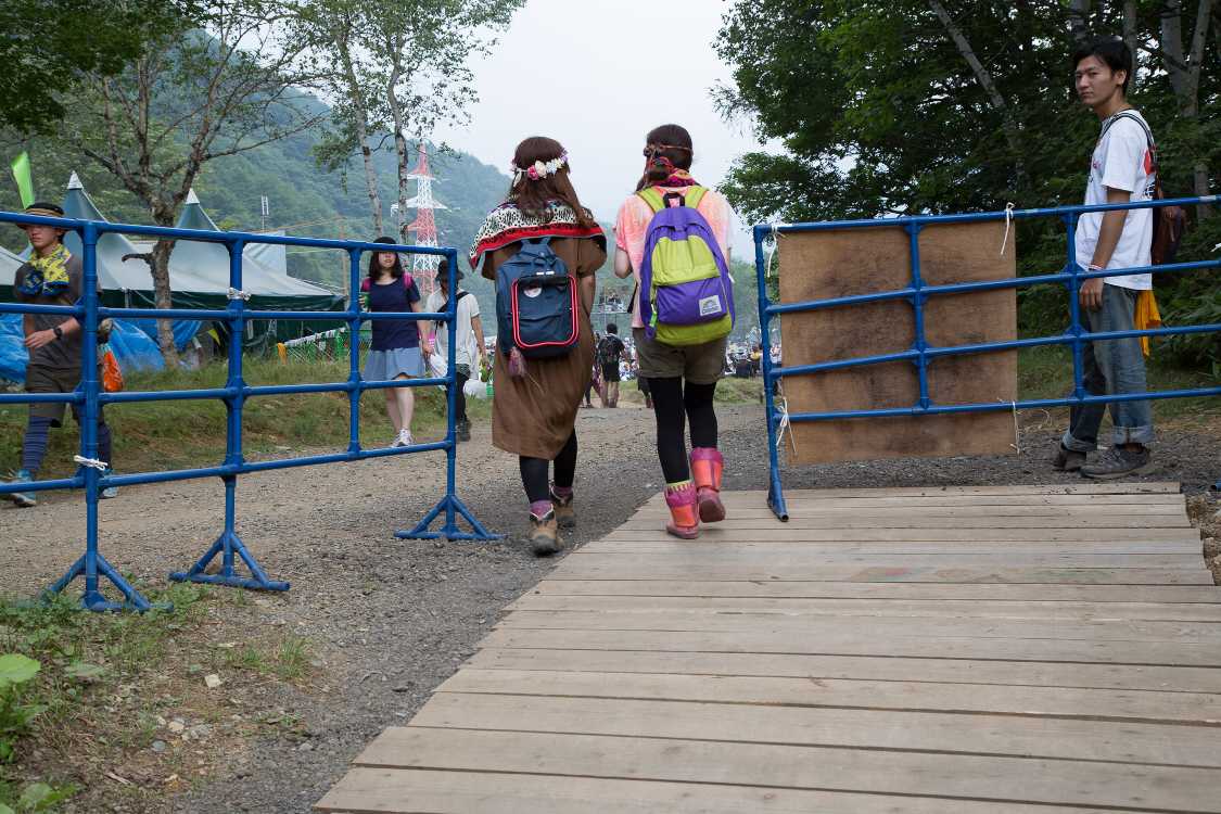 ボードウォーク出口。