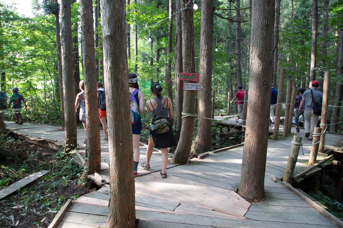 フィールドオブヘブンとオレンジコートの分岐。