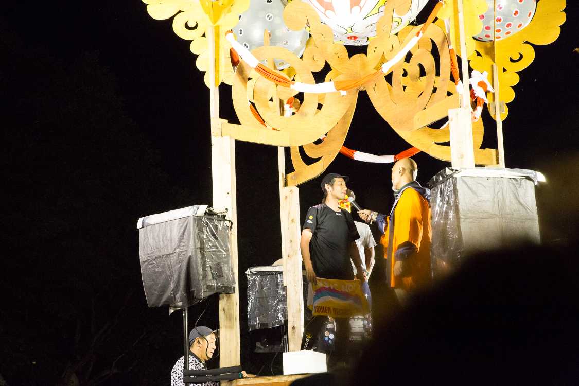 今回は東京から会場まで走ってきたという。