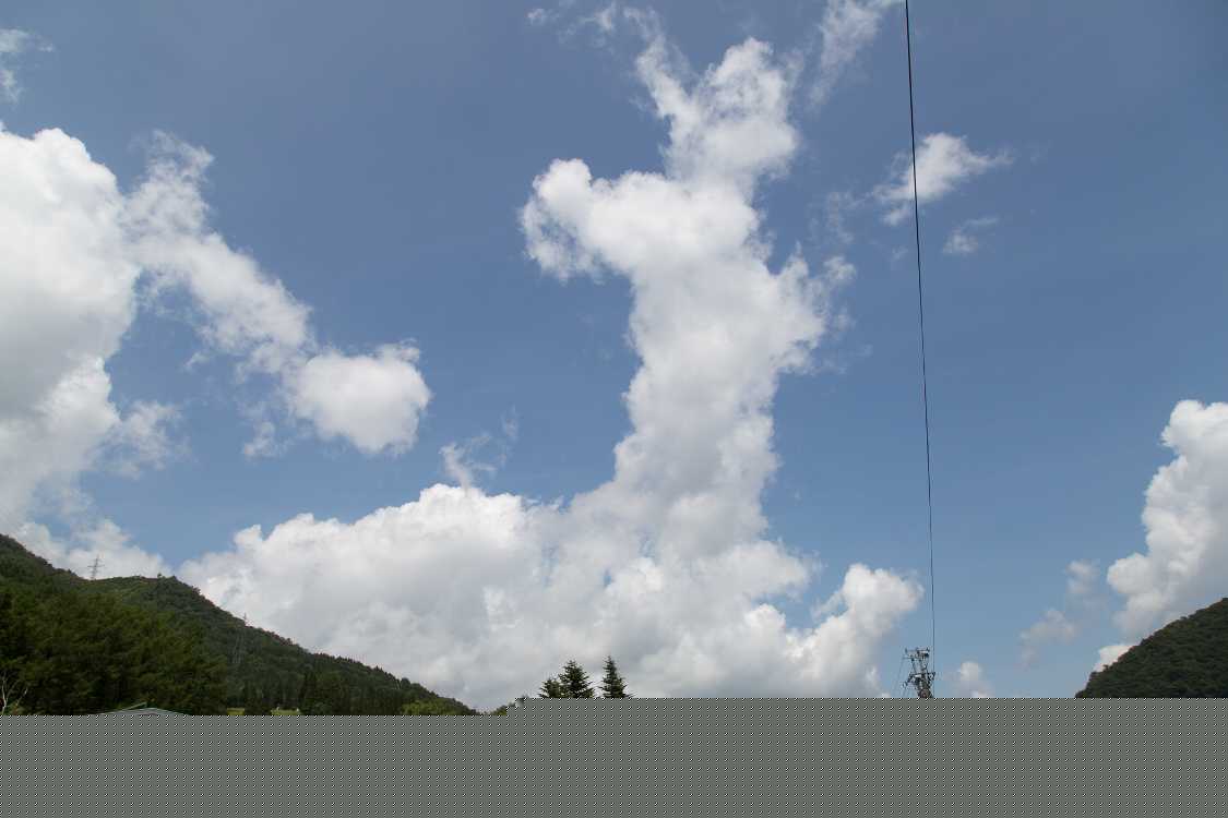 撤収の日に晴れているのはありがたい。