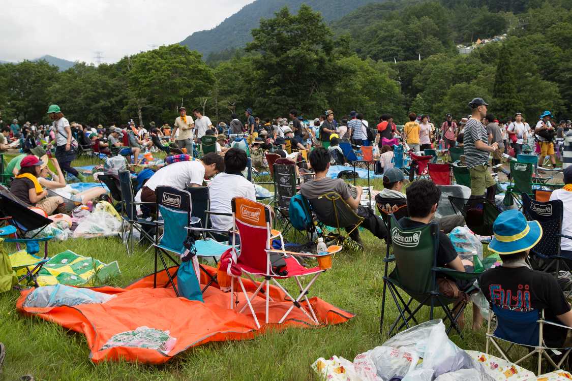 プライオリティーテントのすぐ横。