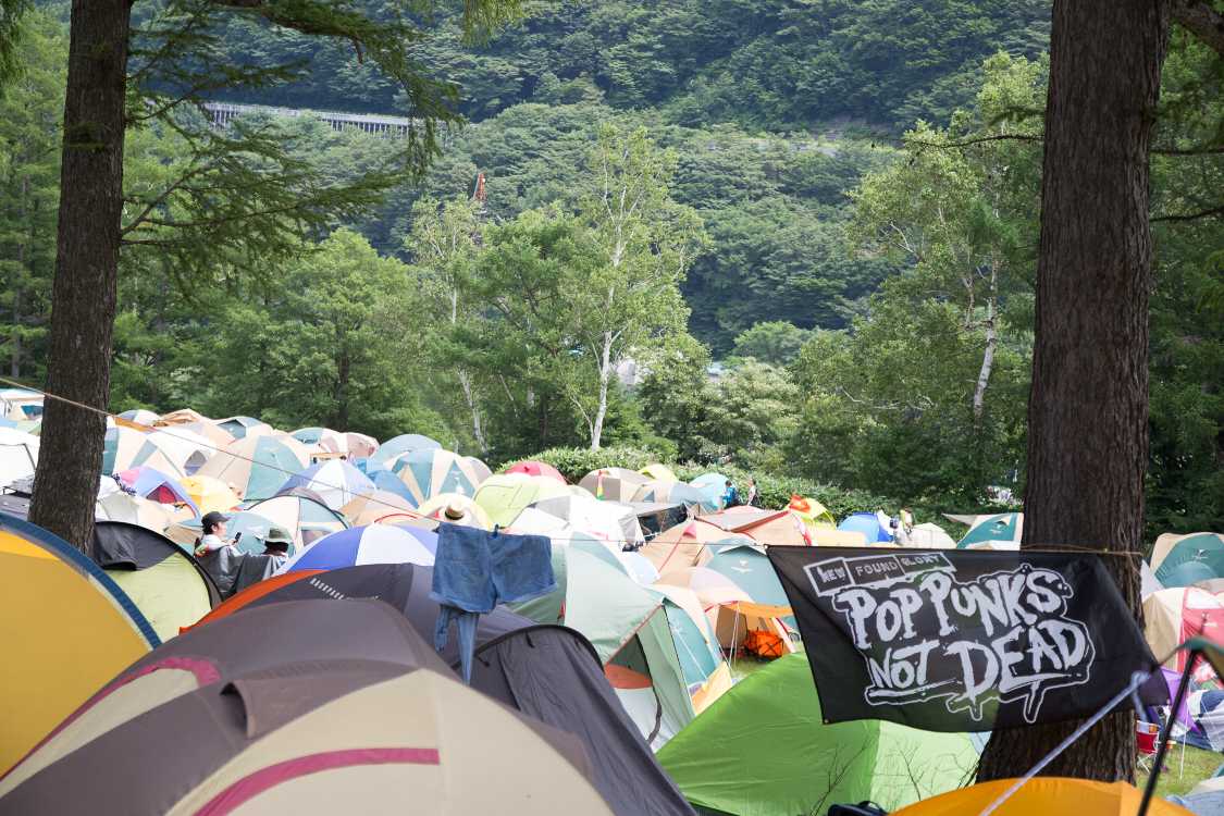 テントの目印。