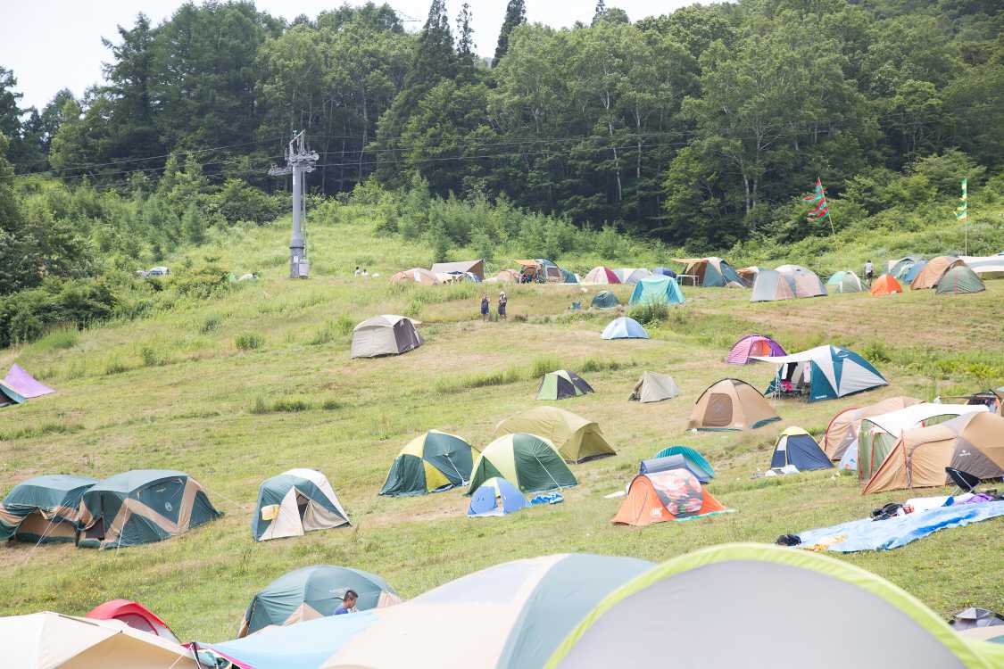 キャンプサイトの高地、主にF、Gサイト。