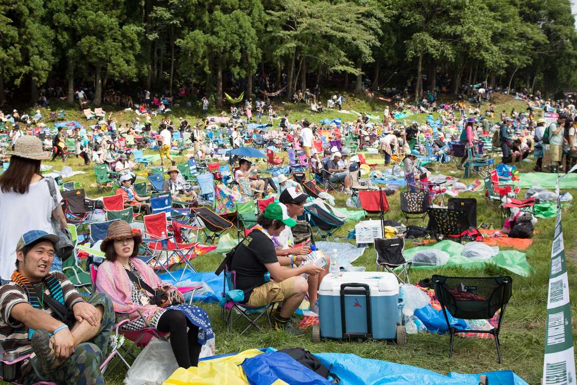 プライオリティーテント付近。