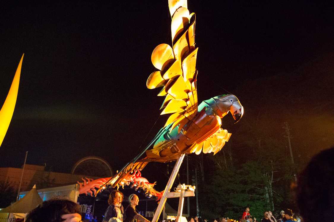 昨年入り口に置かれていた造形物。