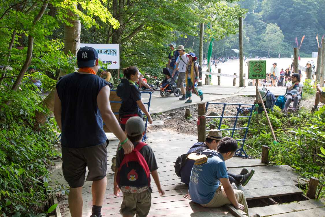 ボードウォーク出口。