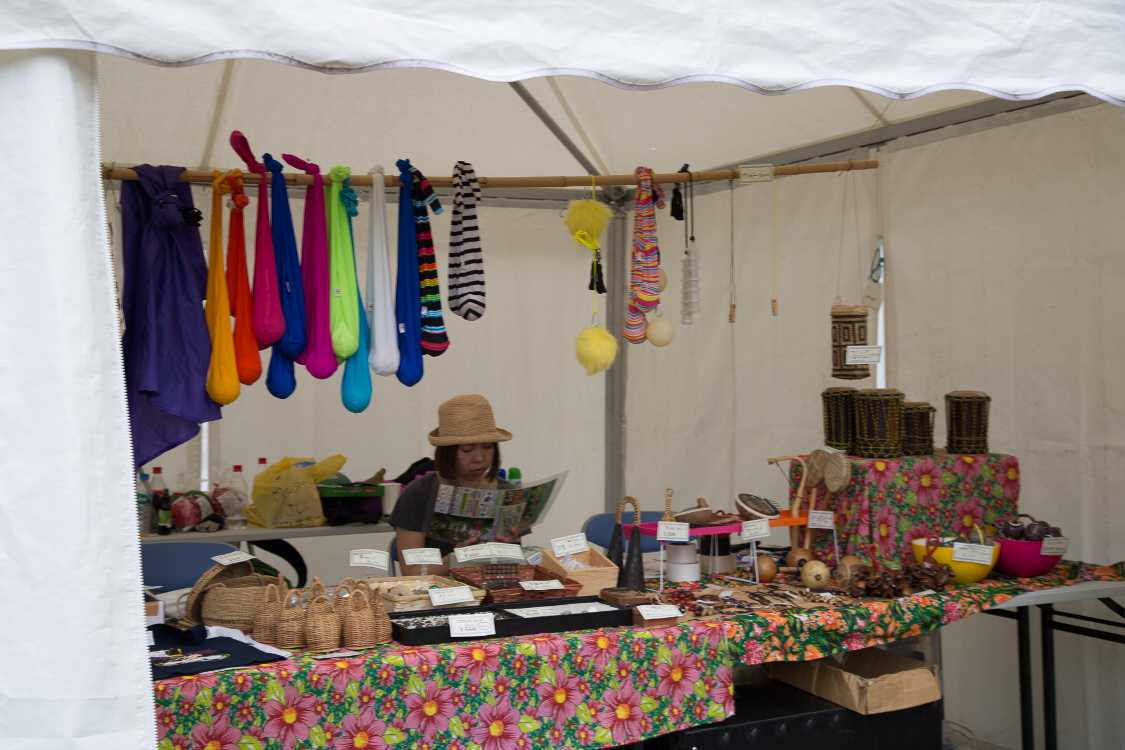 パーカッションの物販店。