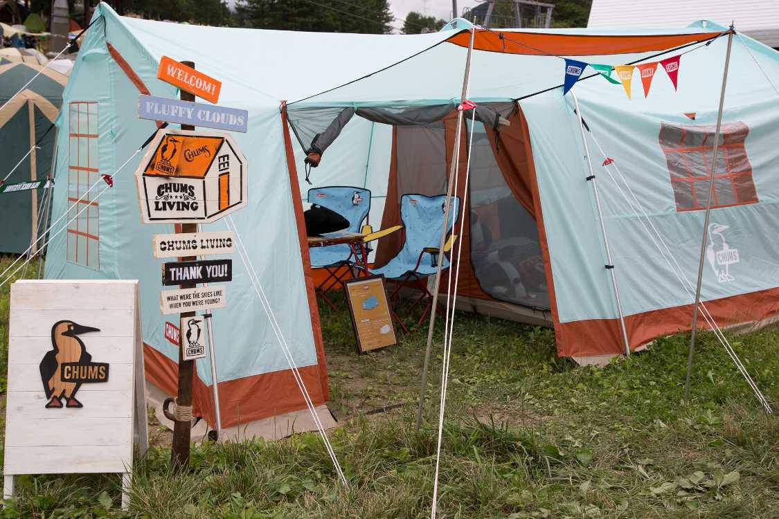 チャムスのテント。