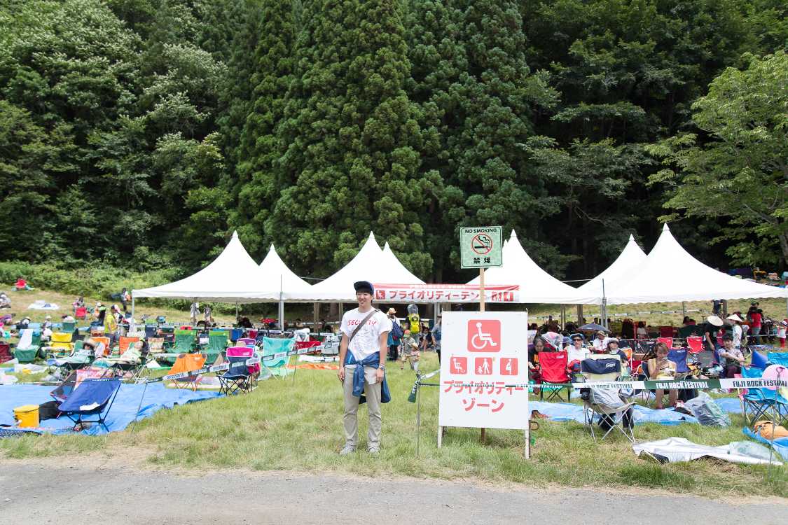 障害者等の優先エリア。「プライオリティーゾーン」という名前自体が不親切だと、毎年思っています。