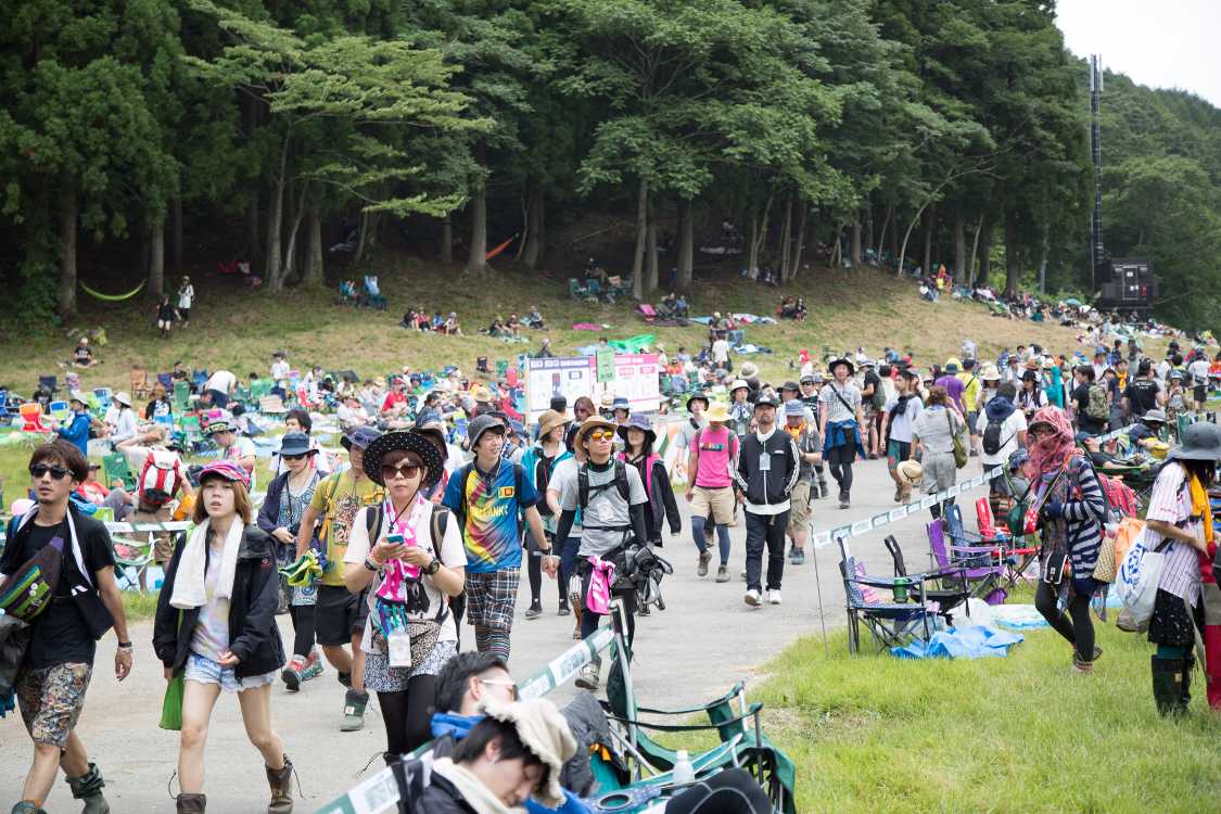 グリーンステージの導線。