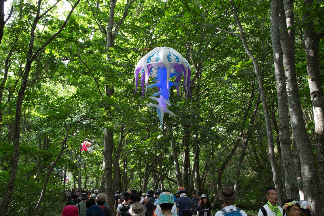 クラゲ様の造形物。今年から登場です。